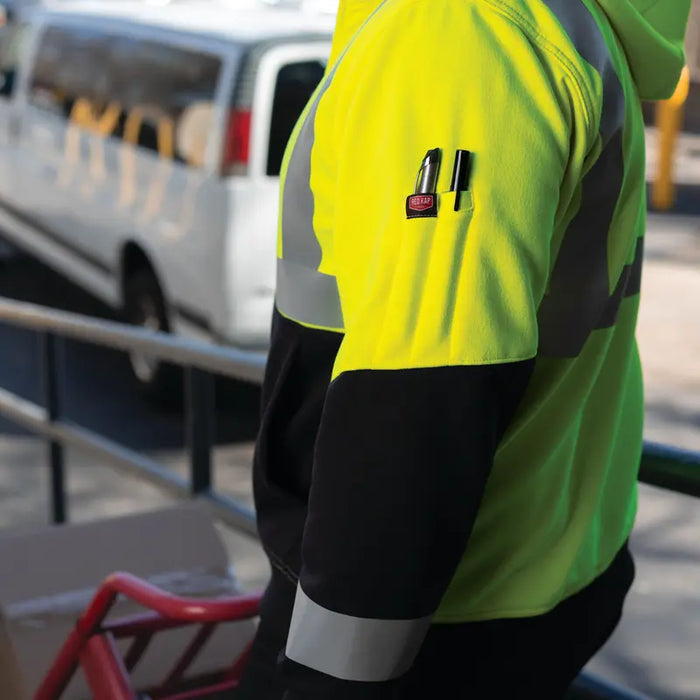 Red Kap® High Visibility Performance Hoodie - ANSI Class 2 Type R - HJ10-HV