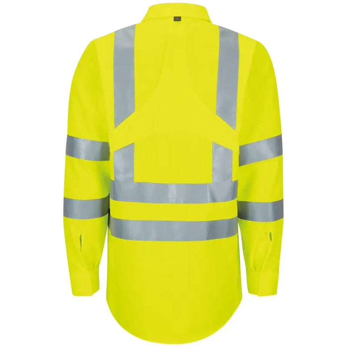 Red Kap® High Visibility Ripstop Long Sleeve Shirt - ANSI Class 3 Type R - SX14