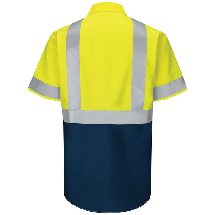 Red Kap® High Visibility Short Sleeve Ripstop Work Shirt - ANSI Class 2 Type R - SY24