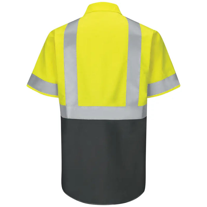 Red Kap® High Visibility Short Sleeve Ripstop Work Shirt - ANSI Class 2 Type R - SY24