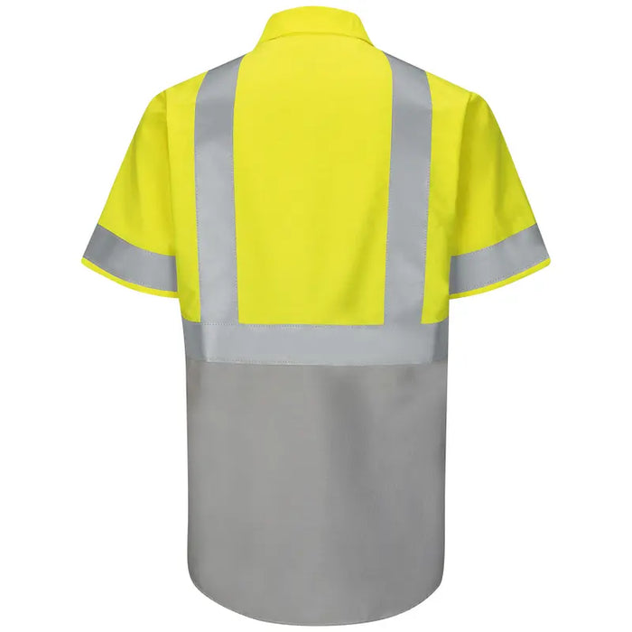 Red Kap® High Visibility Short Sleeve Ripstop Work Shirt - ANSI Class 2 Type R - SY24