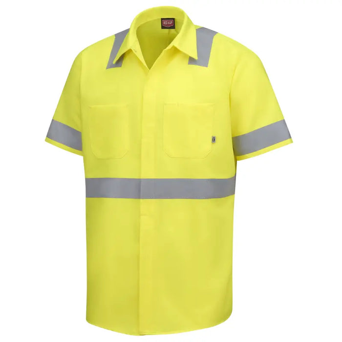 Red Kap® High Visibility Short Sleeve Shirt - ANSI Class 2 Type R - SX24