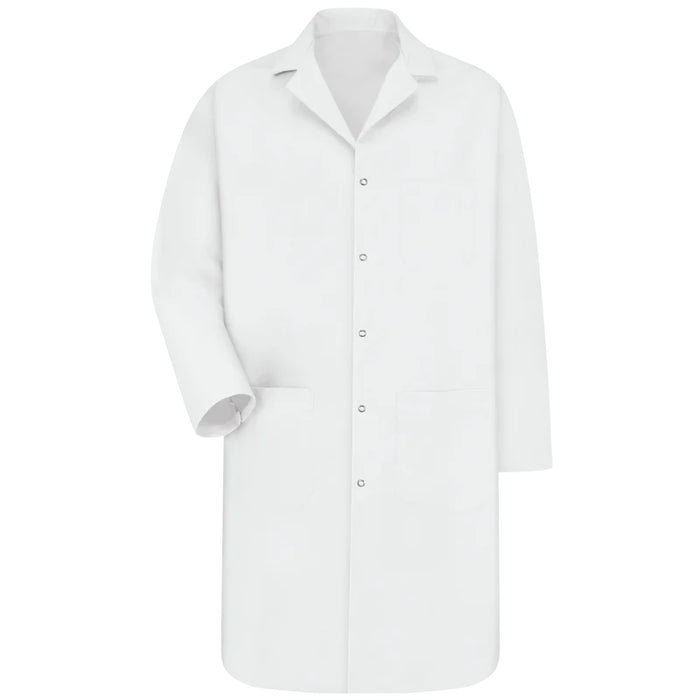 Red Kap® Lined collar with Lapel and Gripper-Close Front Lab coat - KP18