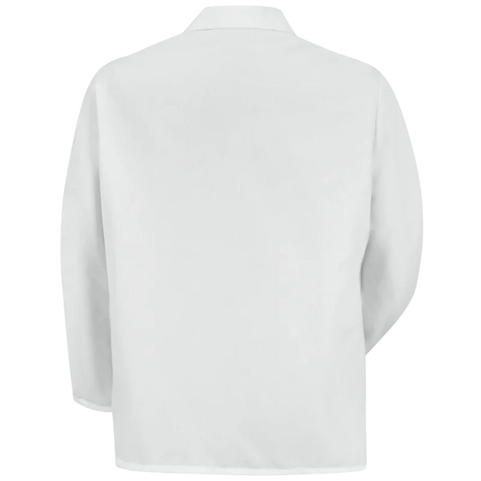 Red Kap® Lined Collar with Three Gripper Front Lab Coat - White - KP16WH