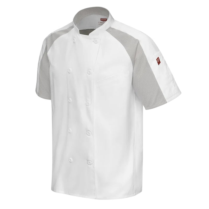 Red Kap® Men's Airflow Raglan Chef Coat with OilBlok - 052M