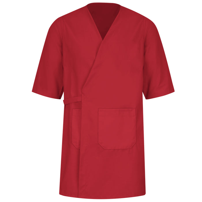 Red Kap® Men's Collarless Butcher Wrap with Three-Quarter Sleeves - WP10