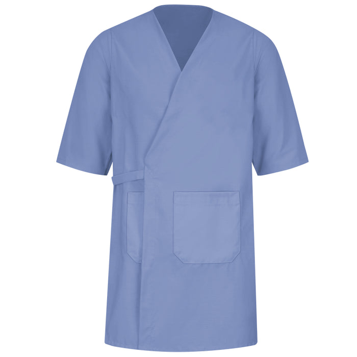 Red Kap® Men's Collarless Butcher Wrap with Three-Quarter Sleeves - WP10
