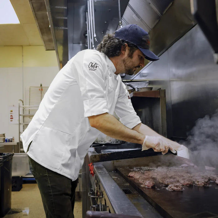 Red Kap® Men's Deluxe Airflow Chef Coat - 054M