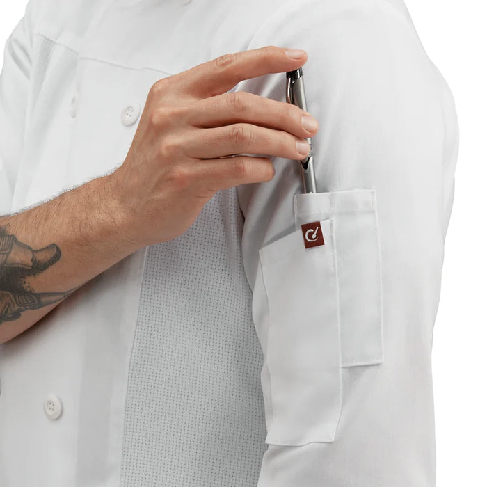 Red Kap® Men's Deluxe Airflow Chef Coat - 054M