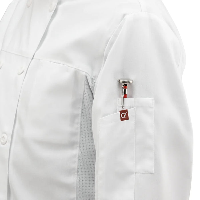 Red Kap® Men's Deluxe Airflow Chef Coat - 054M