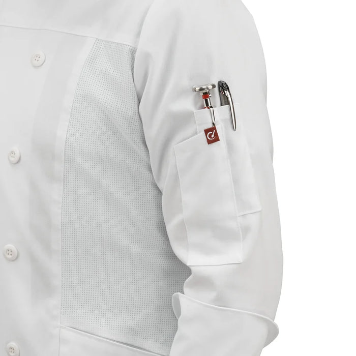 Red Kap® Men's Deluxe Airflow Chef Coat - 054M