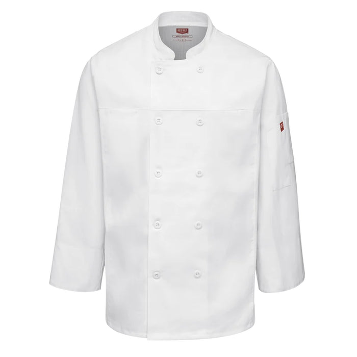 Red Kap® Men's Deluxe Airflow Chef Coat - 054M