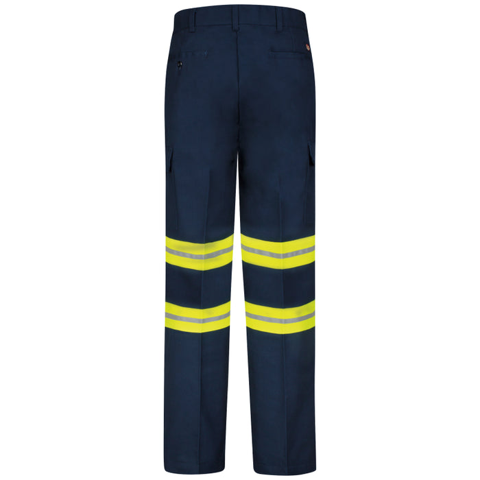 Red Kap®  Men's Enhanced Visibility Industrial Cargo Pant - Navy - PT88EN