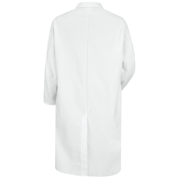 Red Kap® Men's Full Cut Butcher Coat with Two Exterior Side Pockets - White - KT50WH