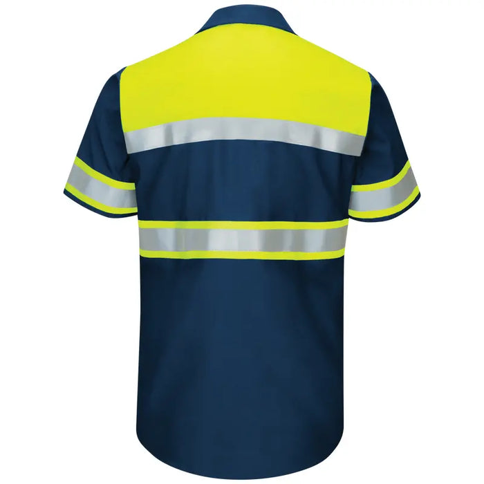 Red Kap® Men's High Visibility Short Sleeve Shirt - ANSI Class 1 Type O - SY80