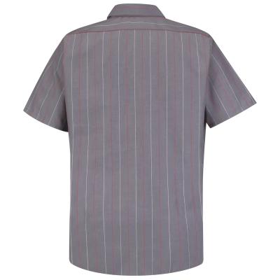 Red Kap® Men's Industrial Stripe Short Sleeve Work Shirt - SP24CR