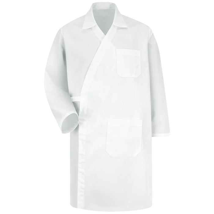 Red Kap® Men's Long-Sleeve Butcher Wrap - White - WS50WH