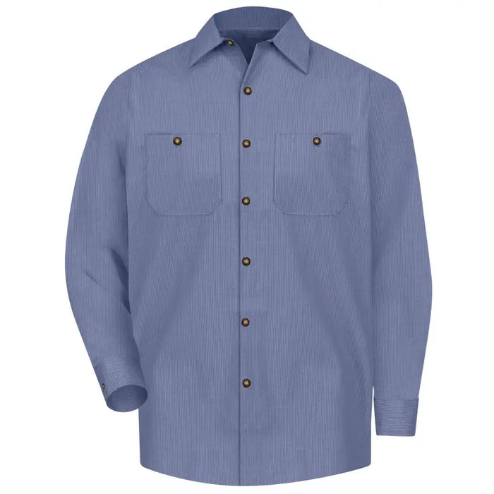Red Kap® Men's Long Sleeve Button Down Work Shirt - SP14-MICRO-CHECK