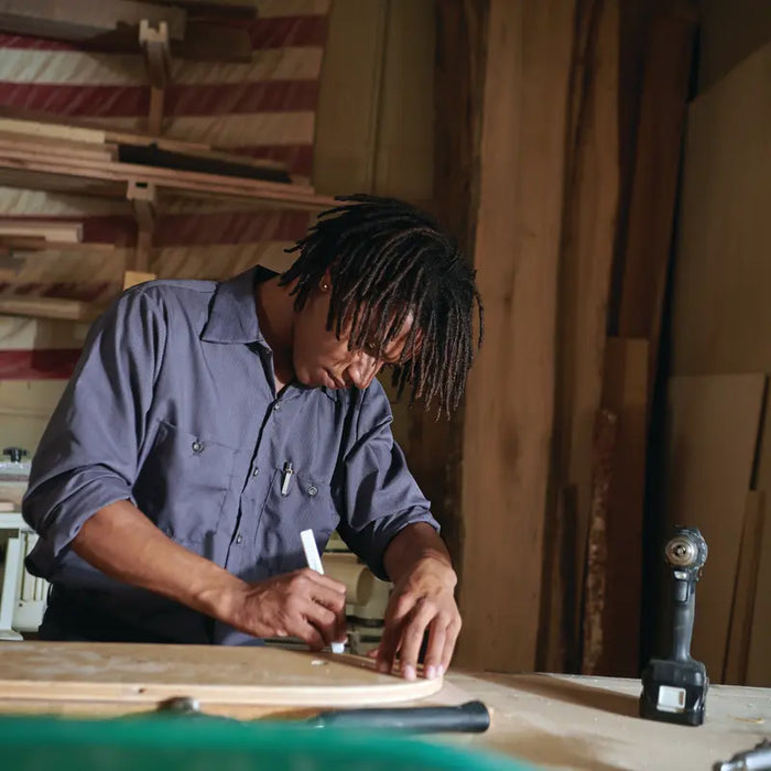 Red Kap® Men's Long Sleeve Button Down Work Shirt - SP14-MICRO-CHECK