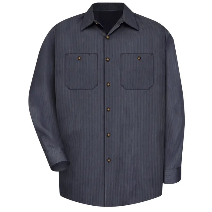 Red Kap® Men's Long Sleeve Button Down Work Shirt - SP14-MICRO-CHECK