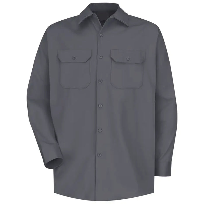 Red Kap® Men's Long Sleeve Deluxe Heavyweight Cotton Work - Shirt - SC70