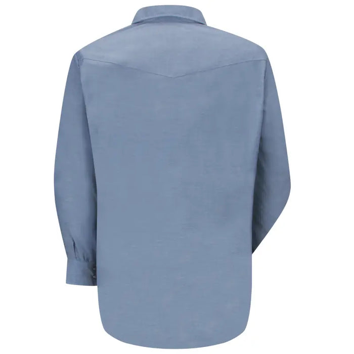 Red Kap® Men's Long Sleeve Deluxe Western Style Shirt - Light Blue - SC14