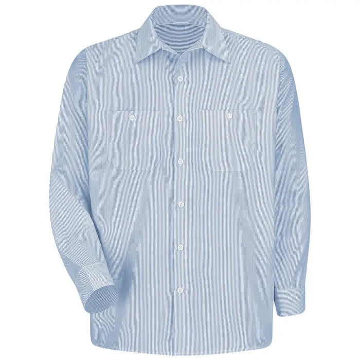 Red Kap® Men's Long Sleeve Industrial Stripe Work Shirt - SL10