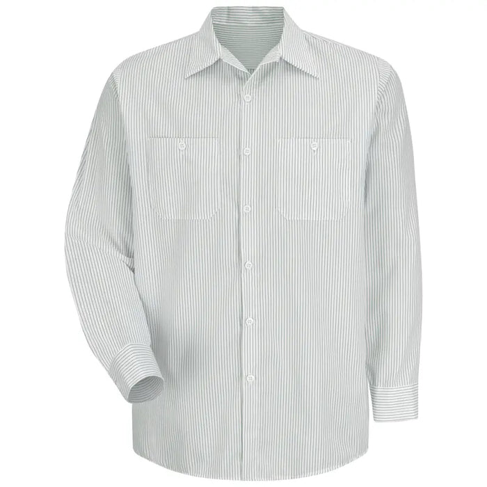 Red Kap® Men's Long Sleeve Industrial Striped Work Shirt - SP10