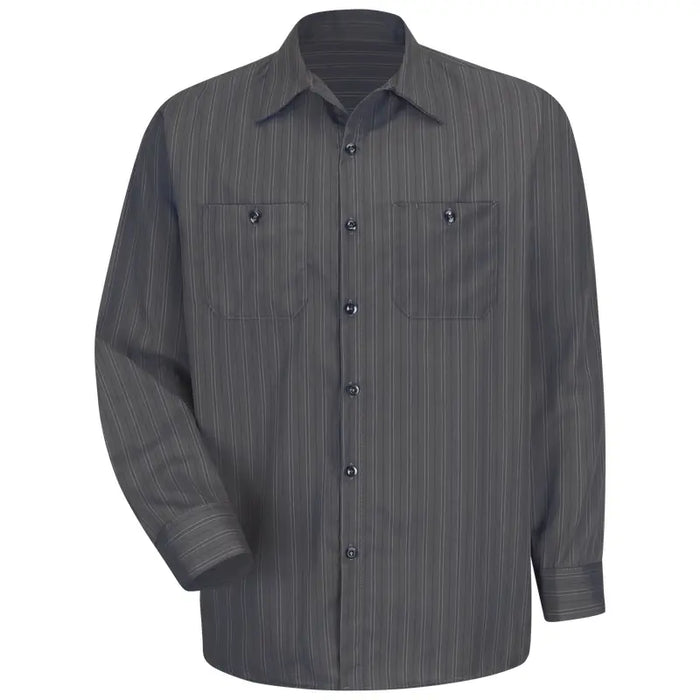 Red Kap® Men's Long Sleeve Industrial Striped Work Shirt - SP10