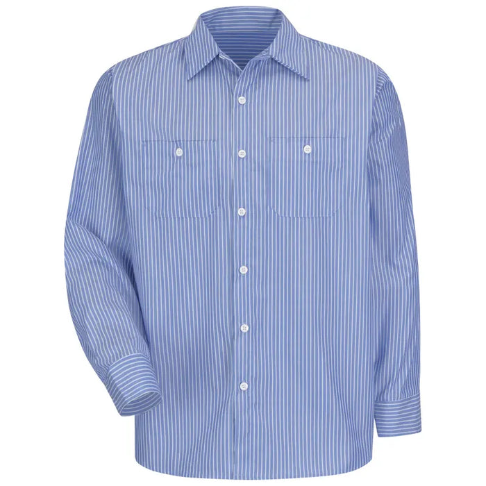 Red Kap® Men's Long Sleeve Industrial Striped Work Shirt - SP10
