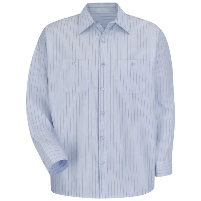 Red Kap® Men's Long Sleeve Industrial Striped Work Shirt - SP10