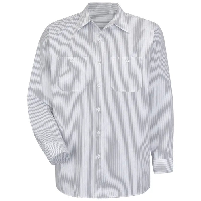 Red Kap® Men's Long Sleeve Industrial Striped Work Shirt - SP10