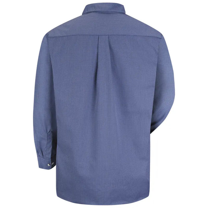 Red Kap® Men's Long Sleeve Mini-Plaid Uniform Shirt - SP74