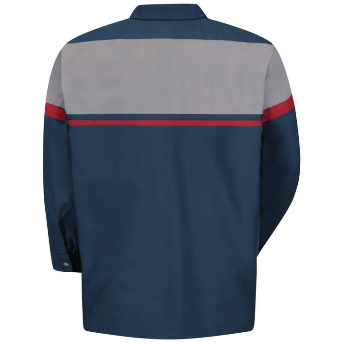 Red Kap® Men's Long Sleeve Performance Tech Shirt - Navy - SP14-AC