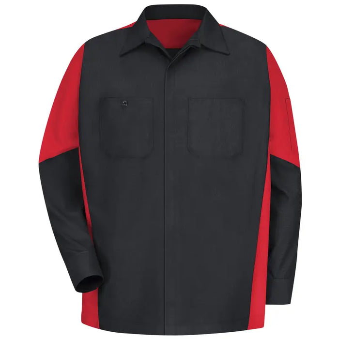 Red Kap® Men's Long Sleeve Two-Tone Crew Shirt - SY10