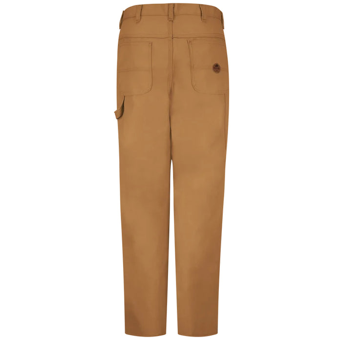 Red Kap® Men's Loose Fit Duck Dungaree Work Pants - Brown Duck - PD30BD