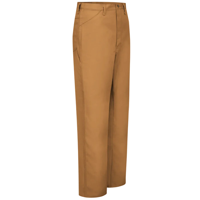 Red Kap® Men's Loose Fit Duck Dungaree Work Pants - Brown Duck - PD30BD
