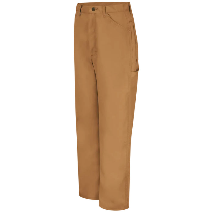 Red Kap® Men's Loose Fit Duck Dungaree Work Pants - Brown Duck - PD30BD