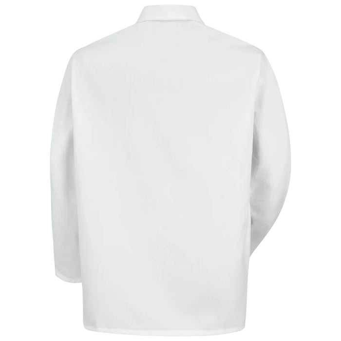 Red Kap® Men's Pocketless Short Butcher Coat - White - 0416WH
