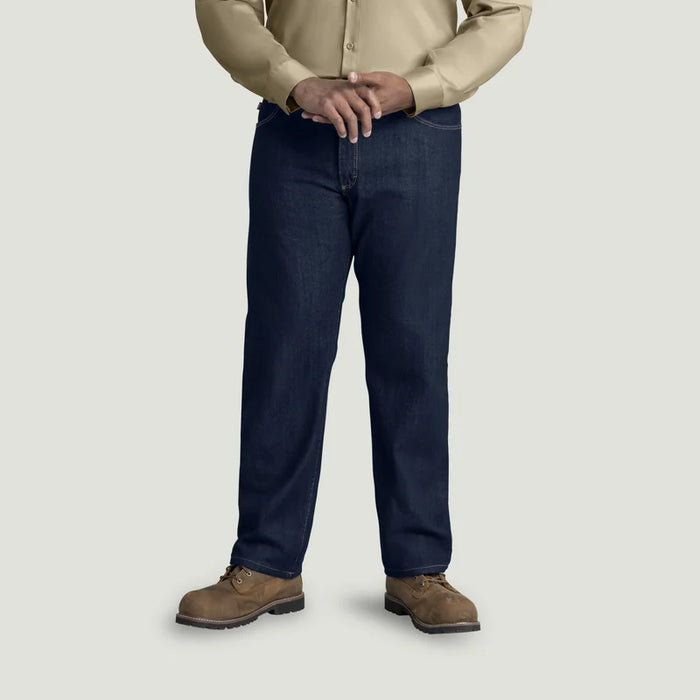 Red Kap® Men's Relaxed Fit Tapered Leg Jean - Prewashed Indigo - PD60PW