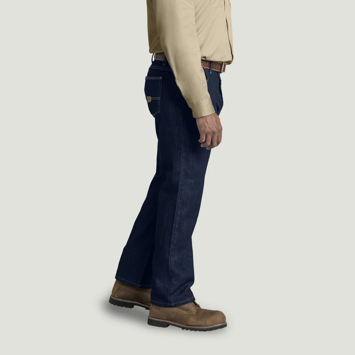 Red Kap® Men's Relaxed Fit Tapered Leg Jean - Prewashed Indigo - PD60PW