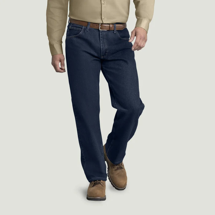 Red Kap® Men's Relaxed Fit Tapered Leg Jean - Prewashed Indigo - PD60PW