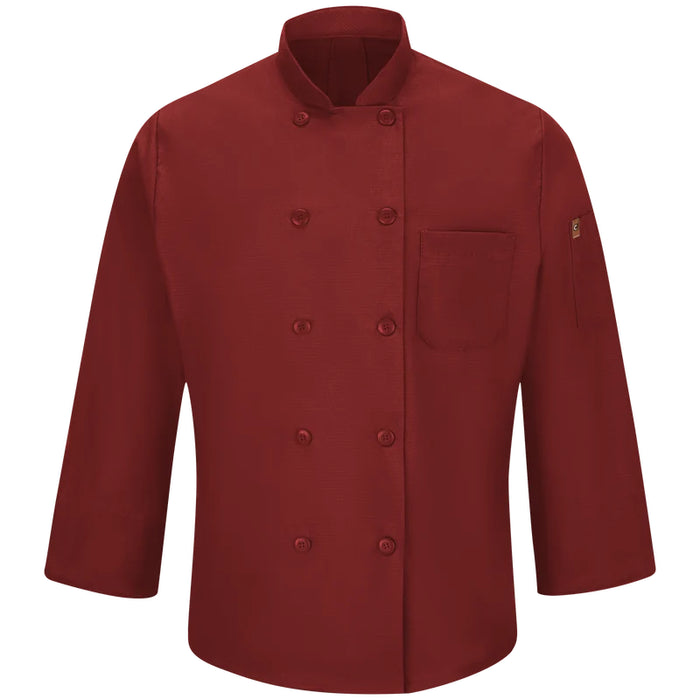 Red Kap® Men's Ripstop Fabric Chef Coat with OilBlok + MIMIX® - 042X