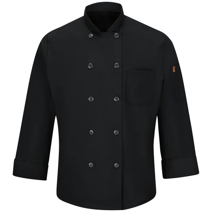 Red Kap® Men's Ripstop Fabric Chef Coat with OilBlok + MIMIX® - 042X