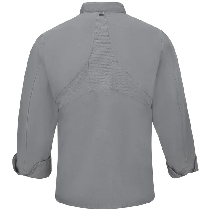 Red Kap® Men's Ripstop Fabric Chef Coat with OilBlok + MIMIX® - 042X