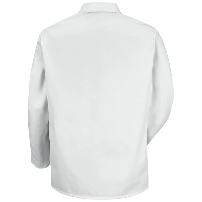 Red Kap® Men's Short Butcher Coat with Five Gripper Front - White - 0406WH