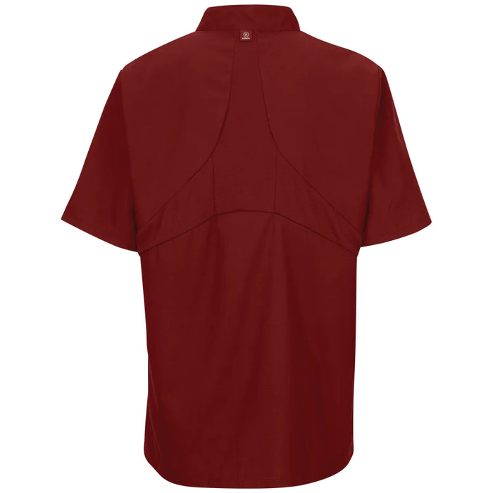 Red Kap® Men's Short Sleeve Chef Coat with OilBlok +MIMIX® - 046X