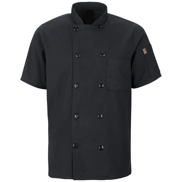Red Kap® Men's Short Sleeve Chef Coat with OilBlok +MIMIX® - 046X