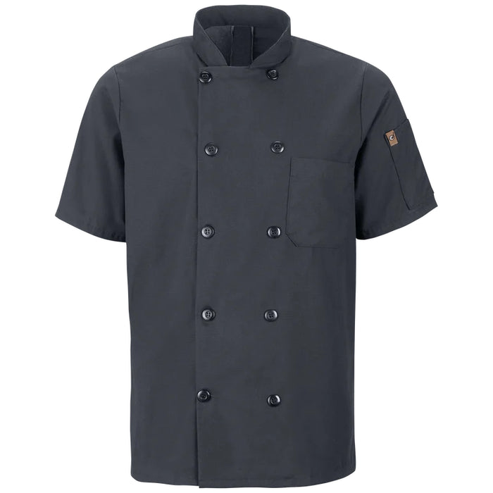 Red Kap® Men's Short Sleeve Chef Coat with OilBlok +MIMIX® - 046X