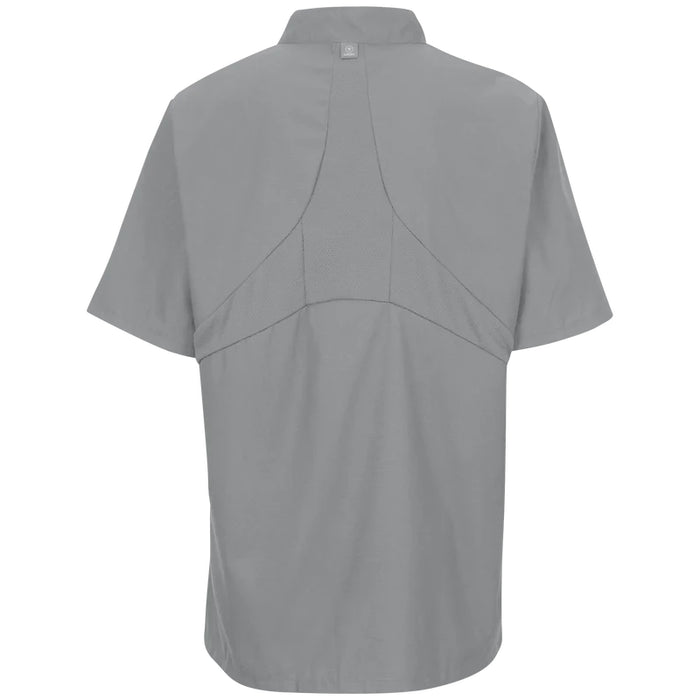 Red Kap® Men's Short Sleeve Chef Coat with OilBlok +MIMIX® - 046X